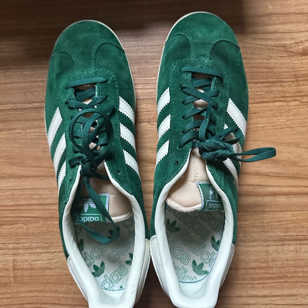 Adidas Forest Green Suede Shoes (men’s)